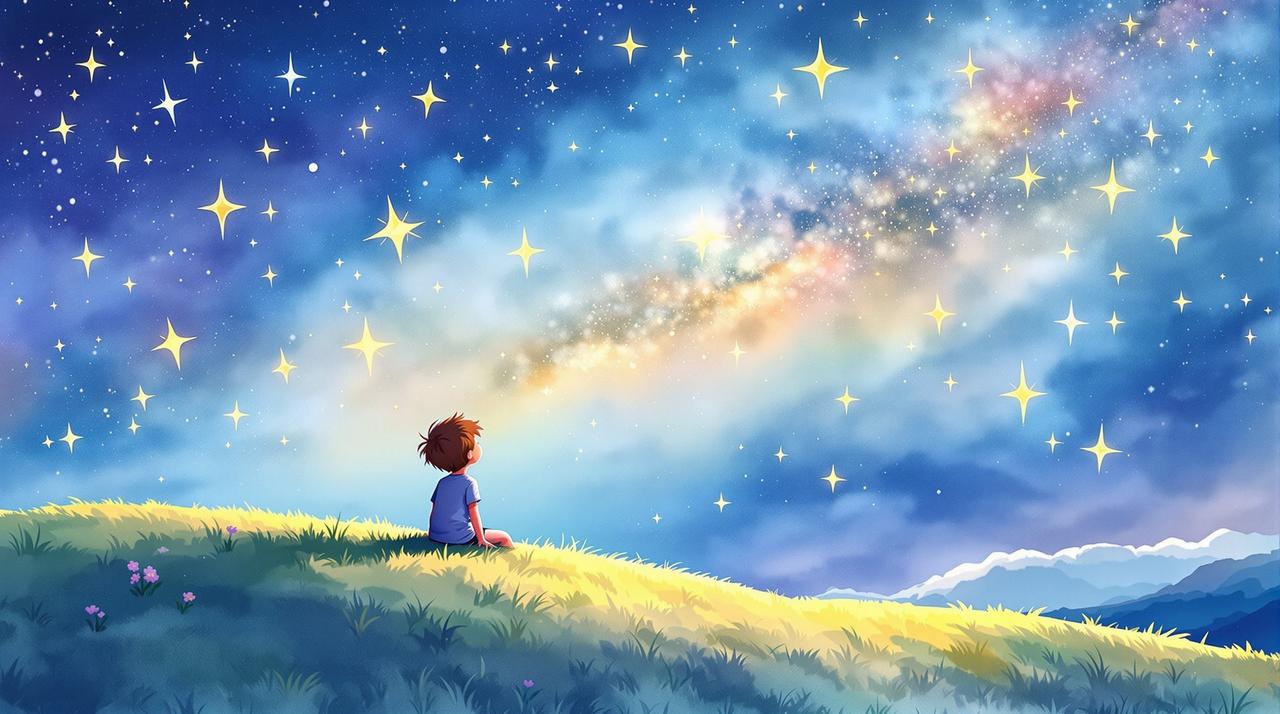 秋霞高清视频 - 手绘动画短片：星空之梦 投稿封面